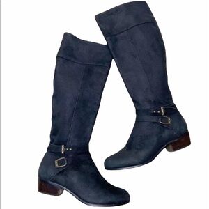 Joie Landslide Black Leather Riding Boot Sz 37 / 6